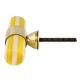 Yellow White Tube Resin Cabinet Knobs